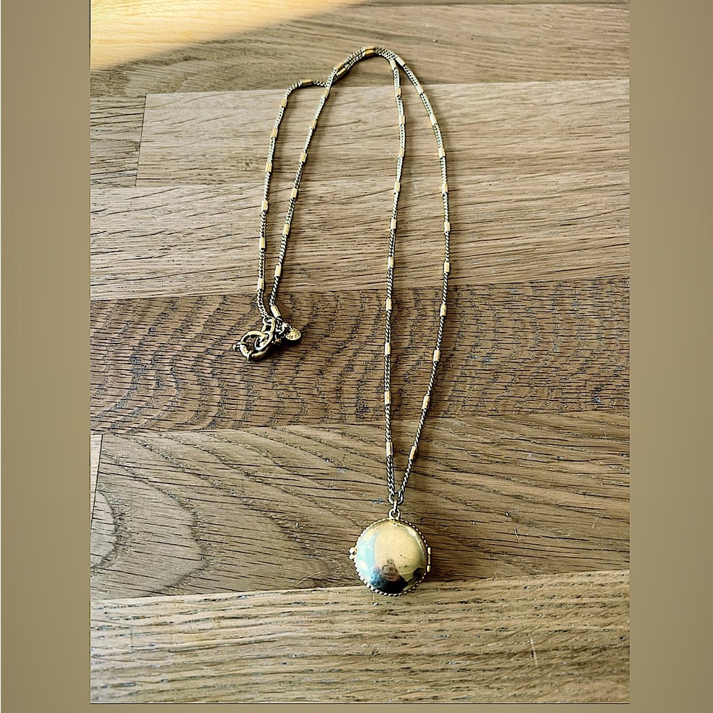 J Crew 32” Locket Necklace in Gold - Unworn